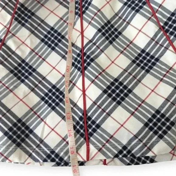 Tuckernuck Americana Plaid 15 Inch Woven Renee Golf Skirt Size Medium NWT - Picture 6 of 14